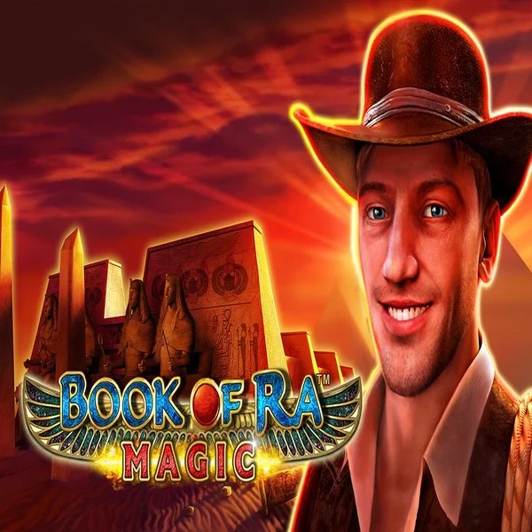 Book of Ra Magic logo by Greentube at Quickwin Casino