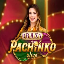 Crazy Pachinko slot logo by Evolution at Quickwin Casino