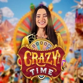 Crazy Time slot visual from Evolution available on quickwin-casino.eu