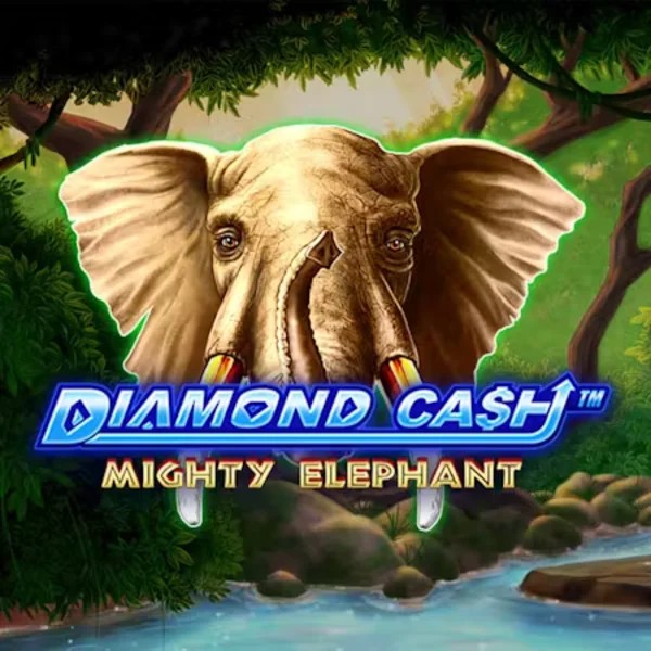 Diamond Cash Mighty Elephant slot logo by Greentube at Quickwin Casino