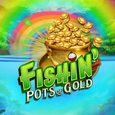 Fishin Pots Of Gold logo by Gameburger Studios Quickwin Casino