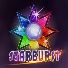 Starburst slot logo by NetEnt at Quickwin Casino